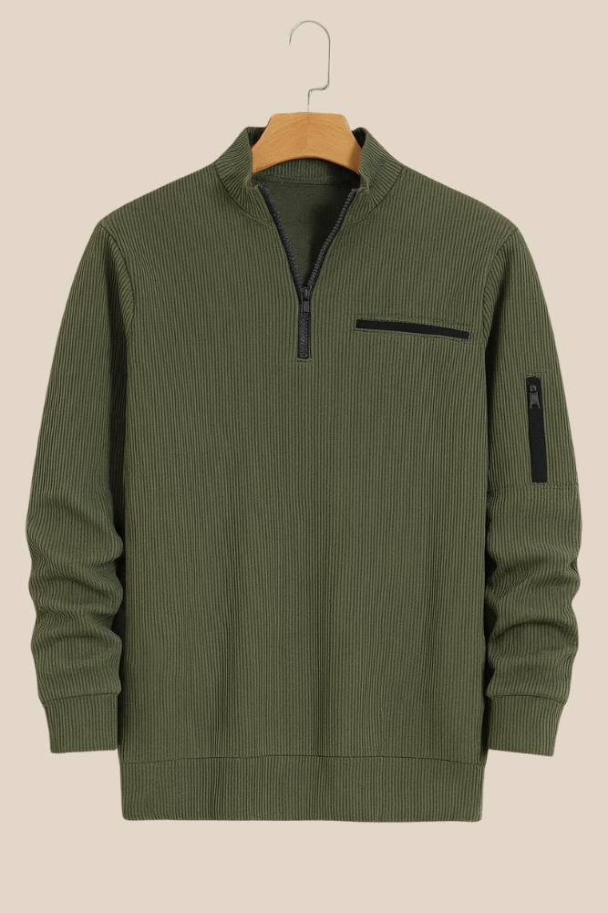 Gusteous - Skjorta med långa ärmar och dragkedja