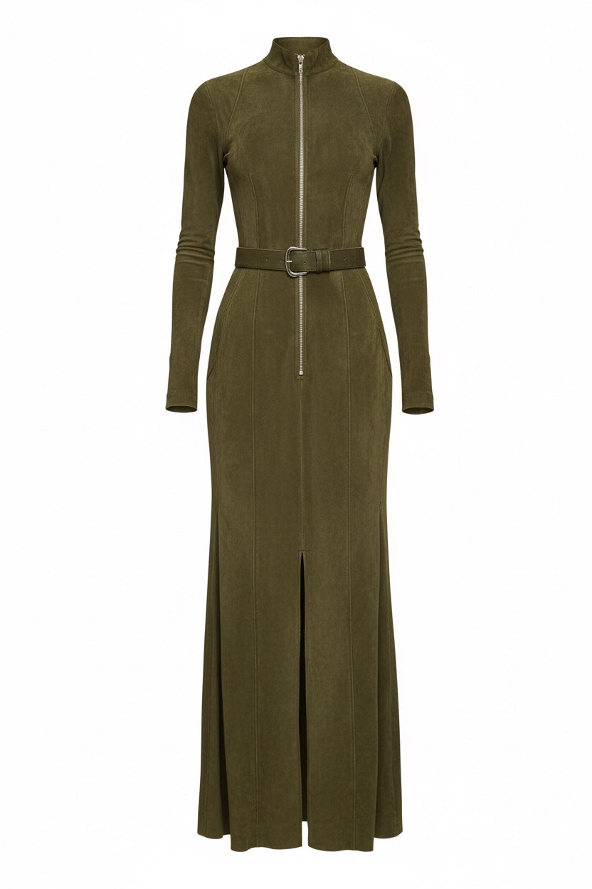 Lång mockaklänning Alessia