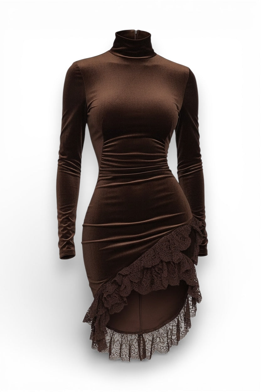 Mini klänning i sammet Chiara