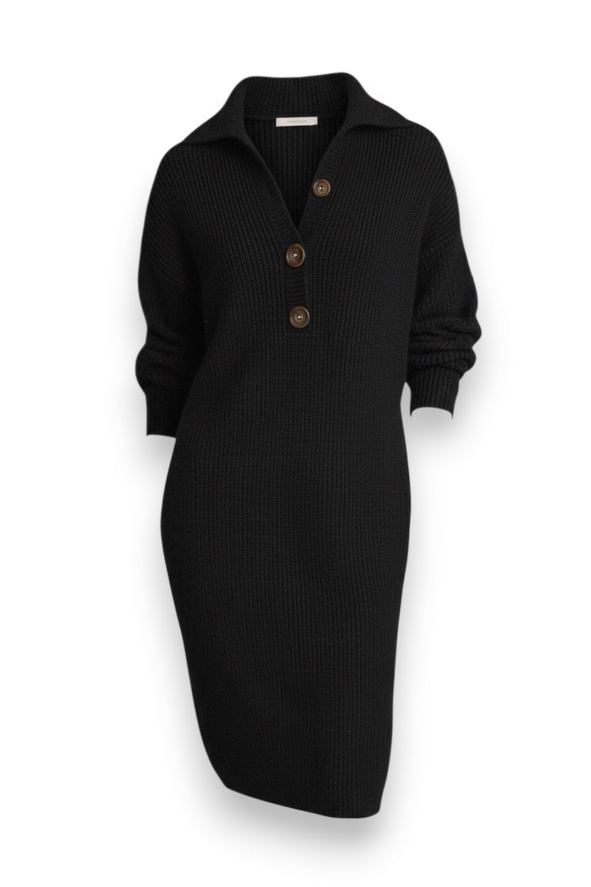 Varm stickad klänning Jane